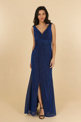 Vestido sirena brillos R1867G