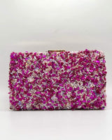 Clutch/bolsos piedras doble cara BR4066