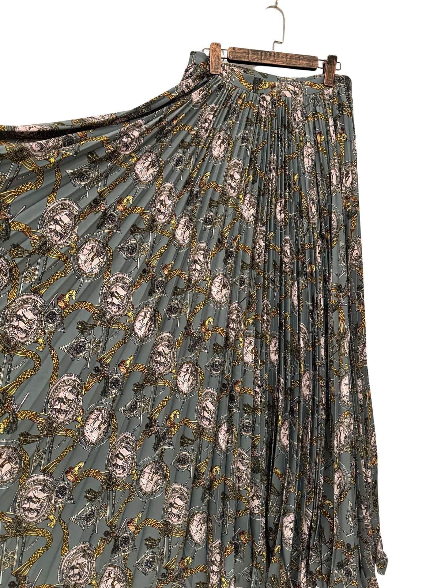 PRINTED PLEATED SKIRT Z221-1