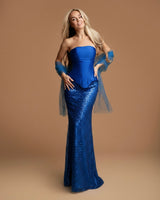 Conjunto falda y corset 2536