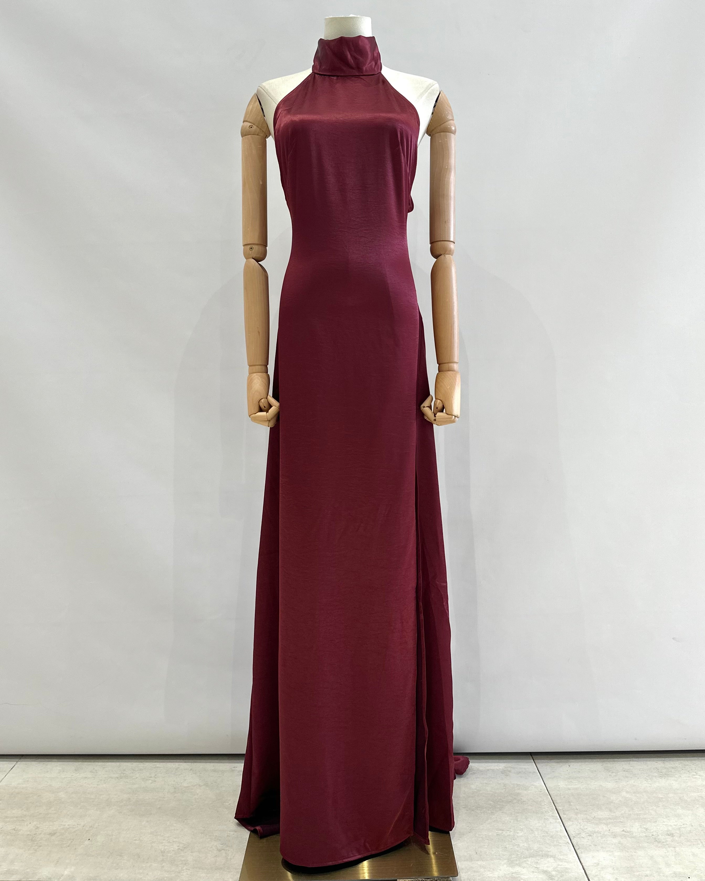 Vestido cuello halter 2612