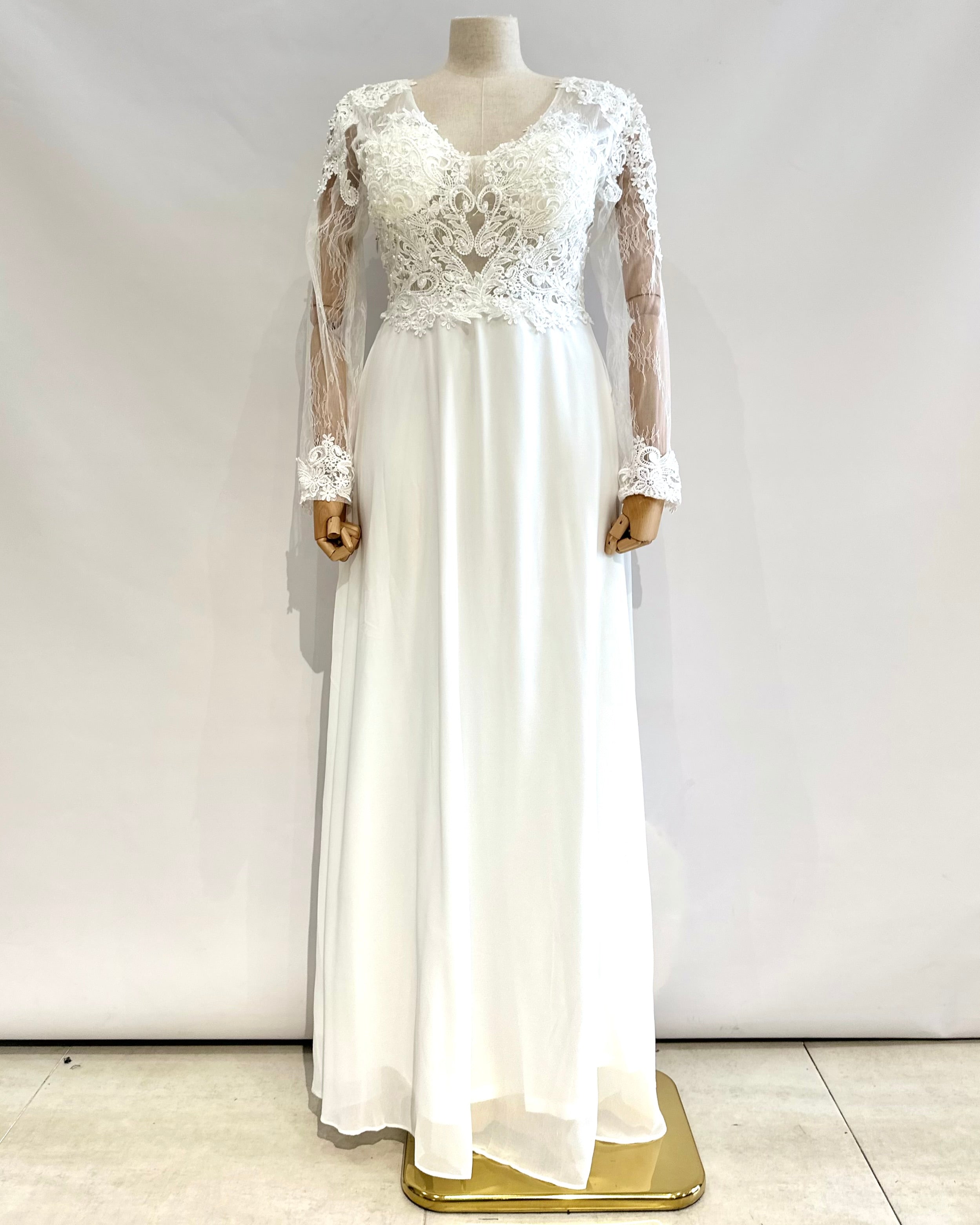 Vestido largo talla grande 9357