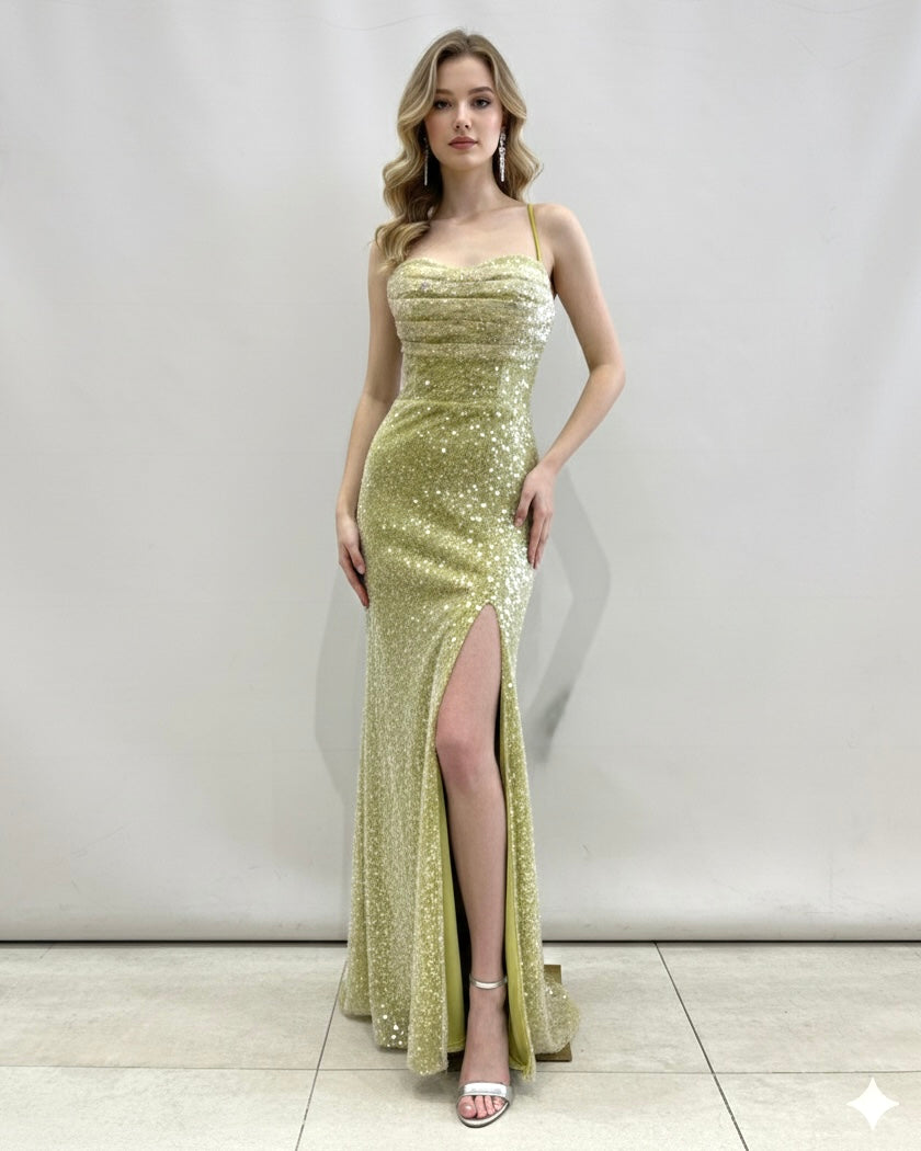 Vestido largo F86019