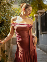 Vestido largo liso 2678-1