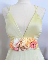 Cinturon de flores y brillo A55124