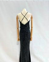 Vestido largo lentejuelas 16359