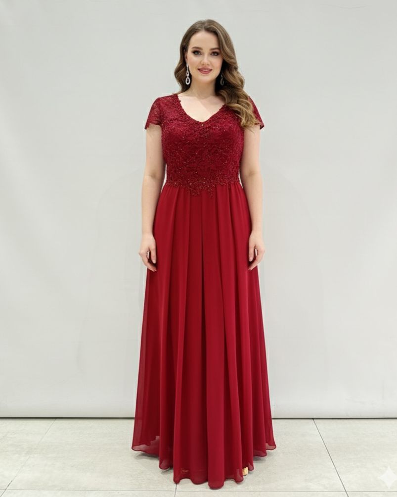 Vestido largo talla grande 1664