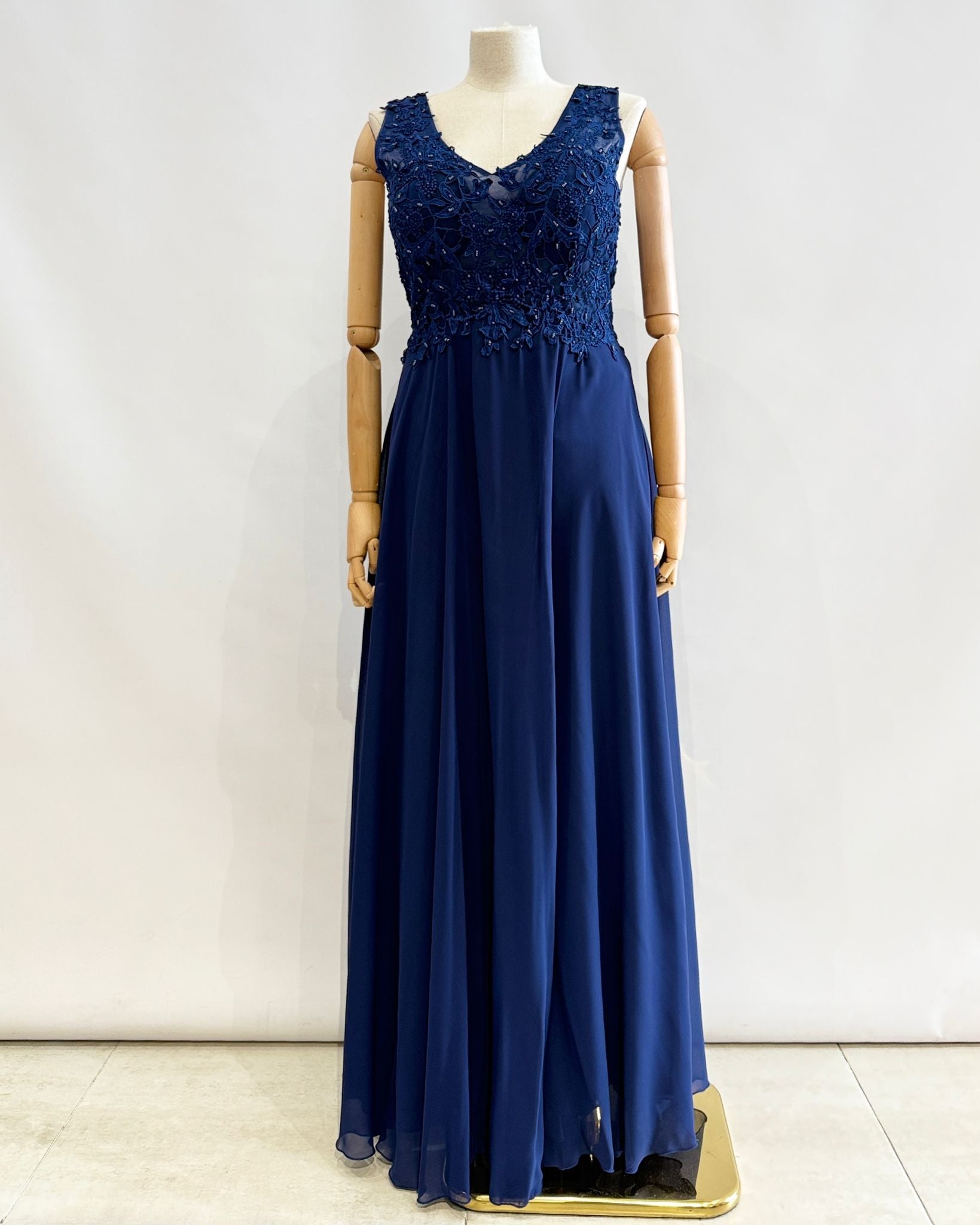 Vestido largo talla grande 1693