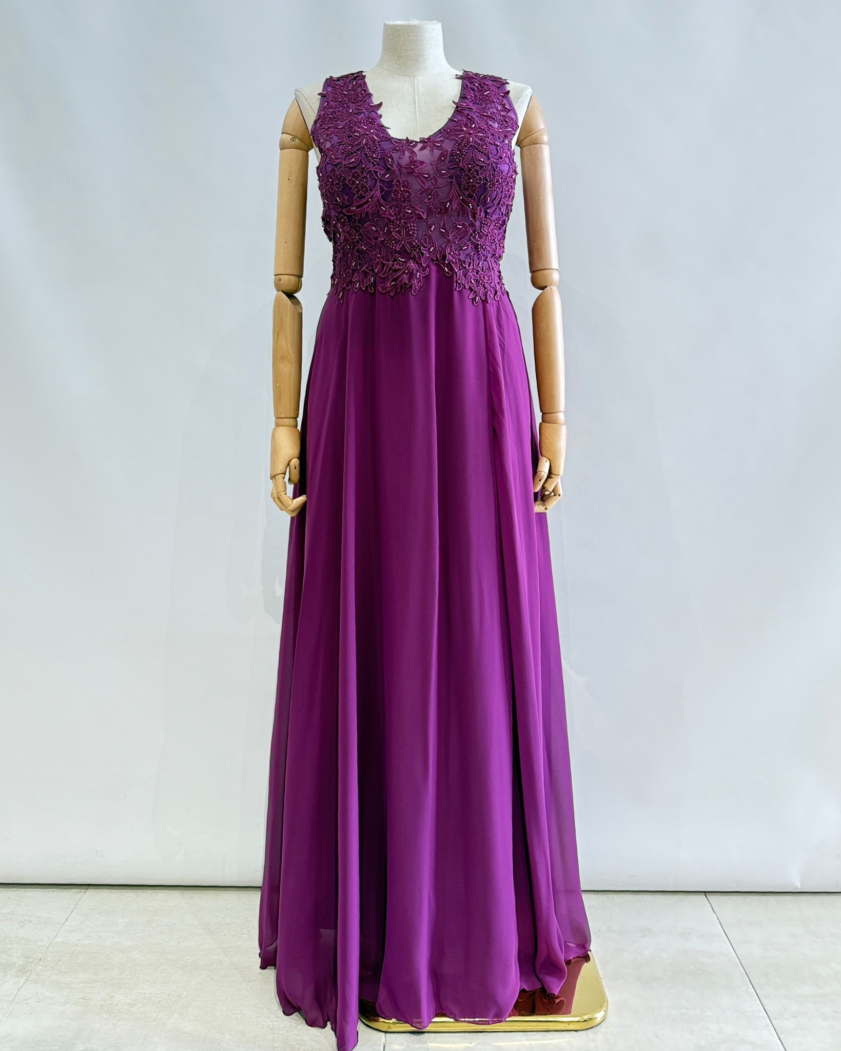 Vestido largo talla grande 1693