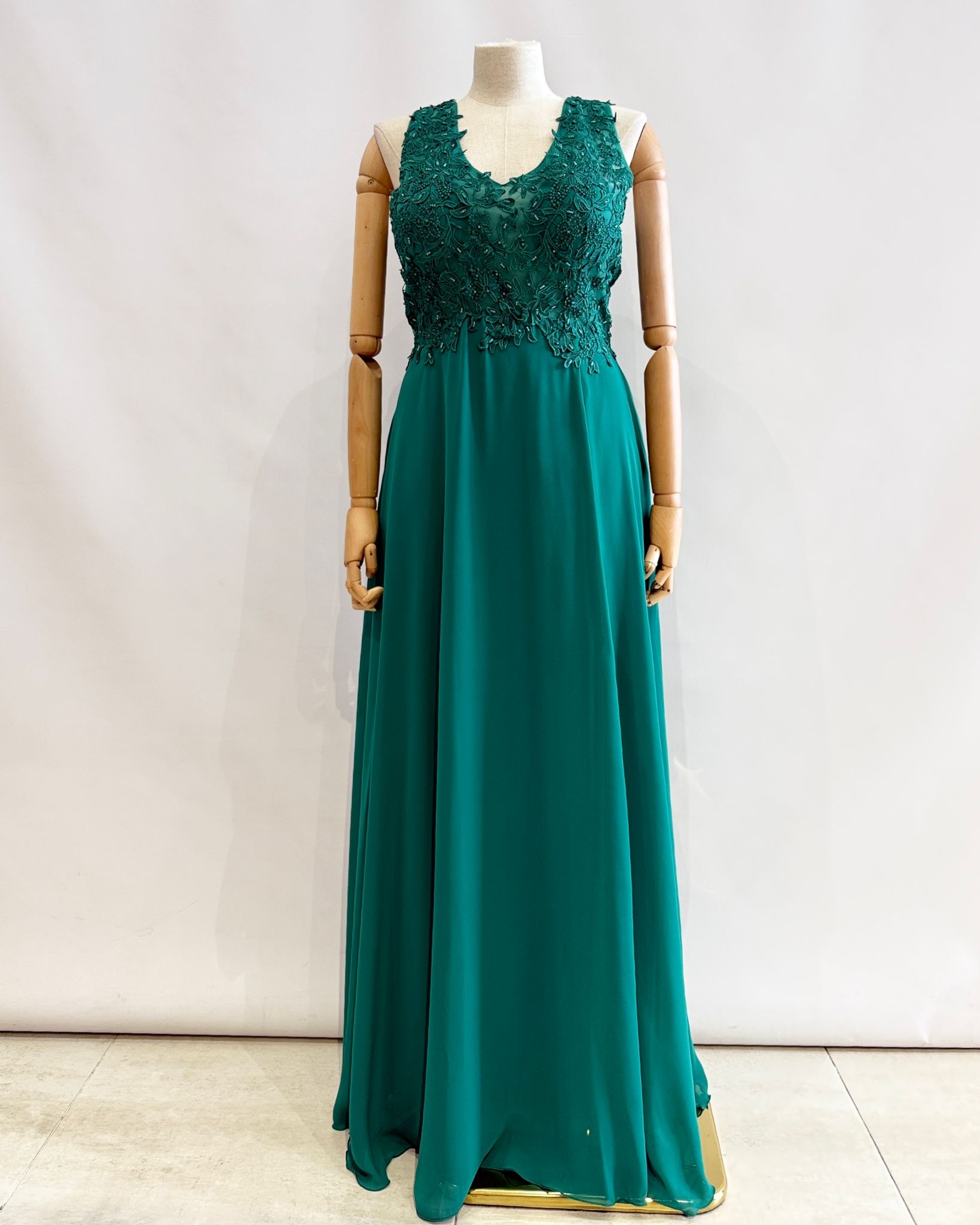 Vestido largo talla grande 1693