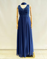 Vestido largo talla grande 1693