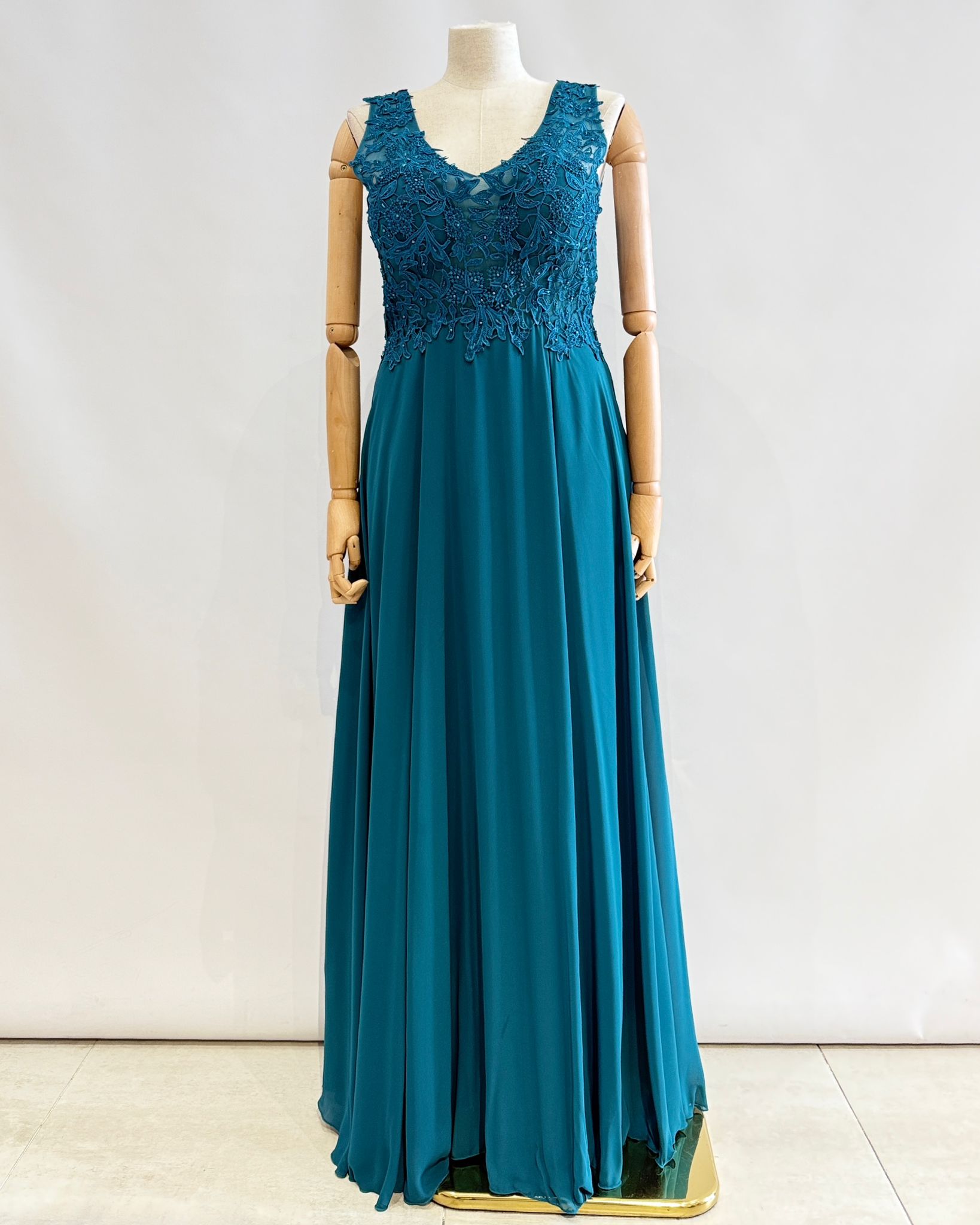 Vestido largo talla grande 1693