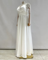 Vestido largo con mangas R8346