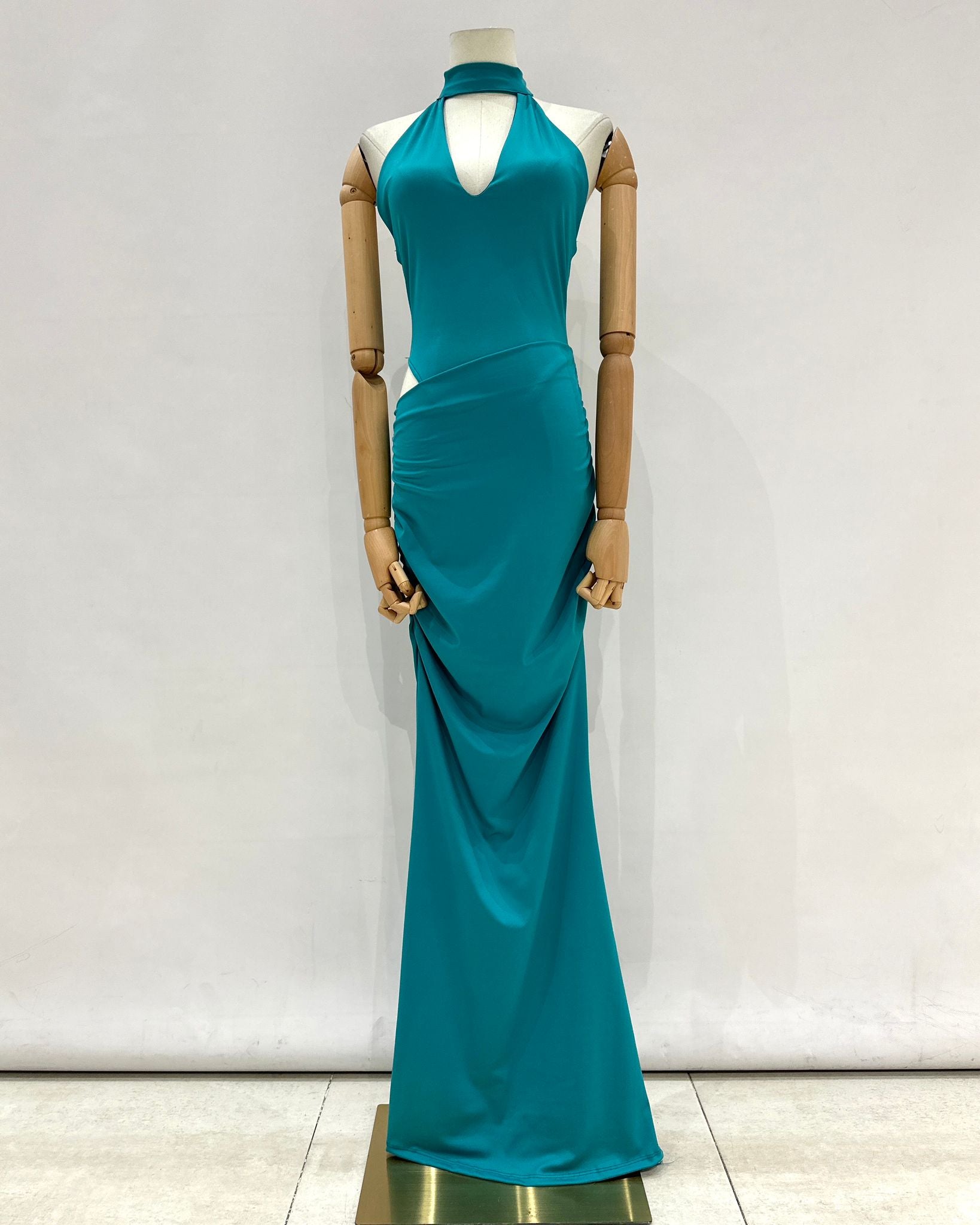 Vestido largo halter 19351