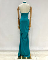 Vestido largo halter 19351