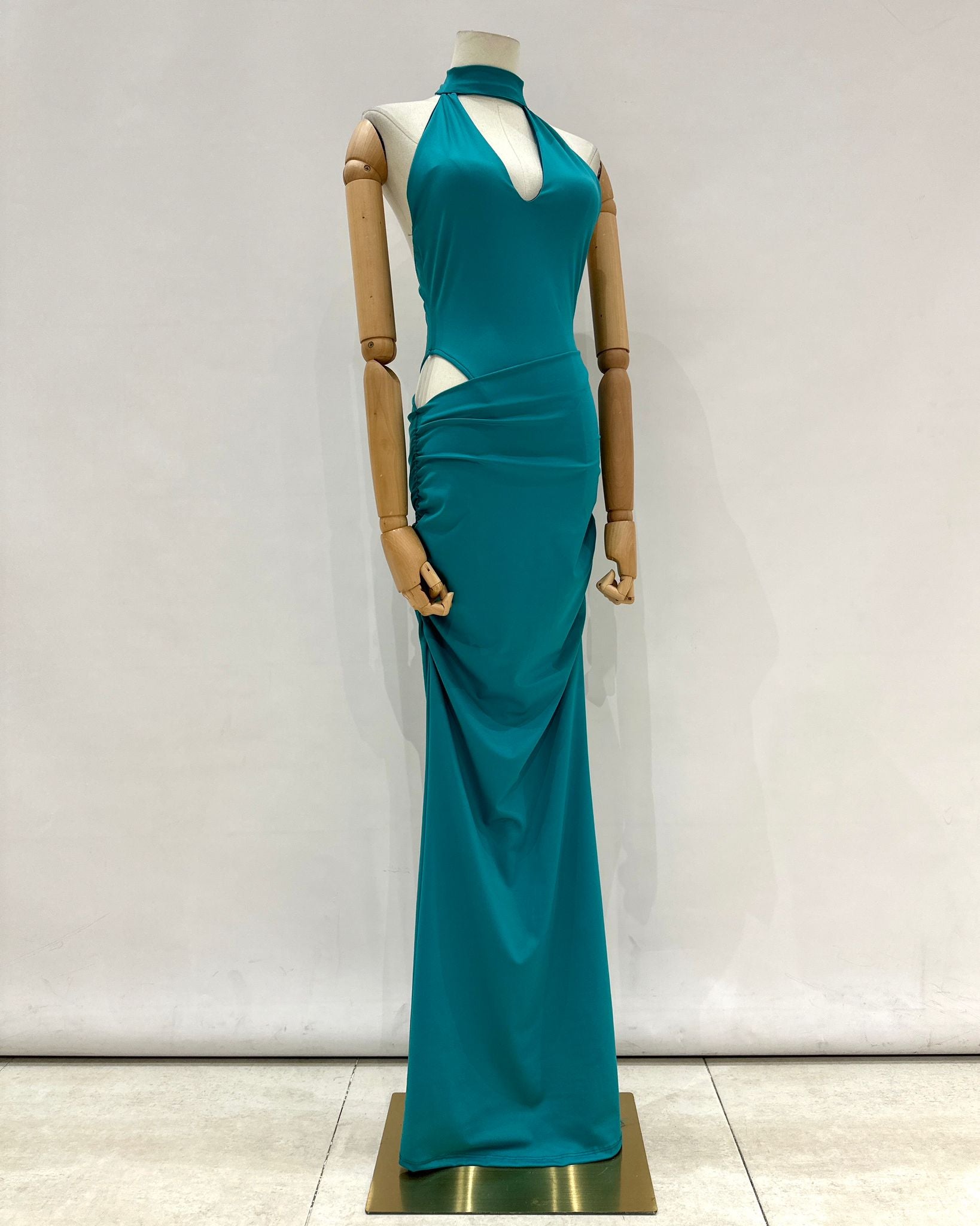 Vestido largo halter 19351