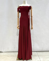 Vestido largo liso 2678-1