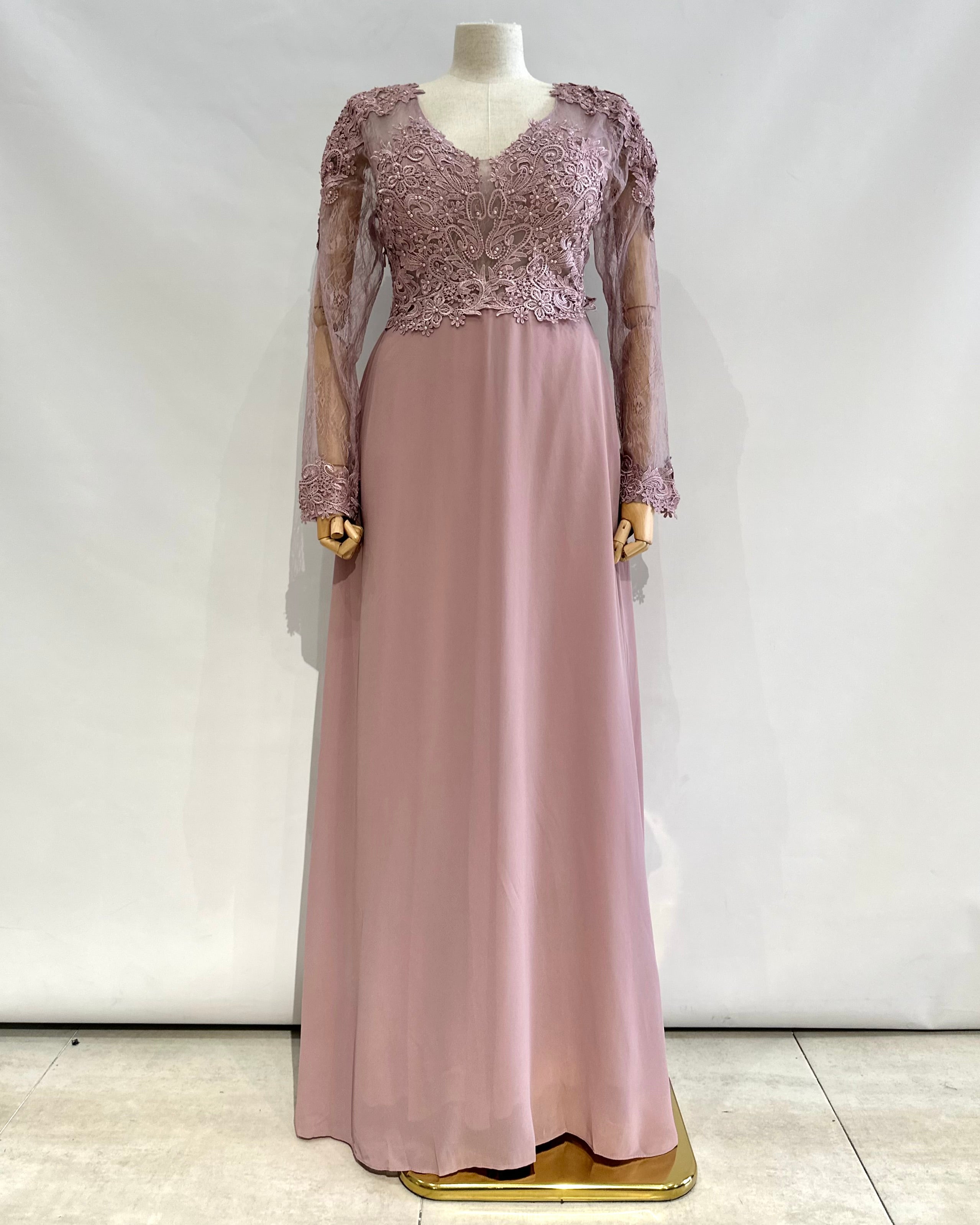 Vestido largo talla grande 9357
