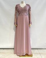 Vestido largo talla grande 9357