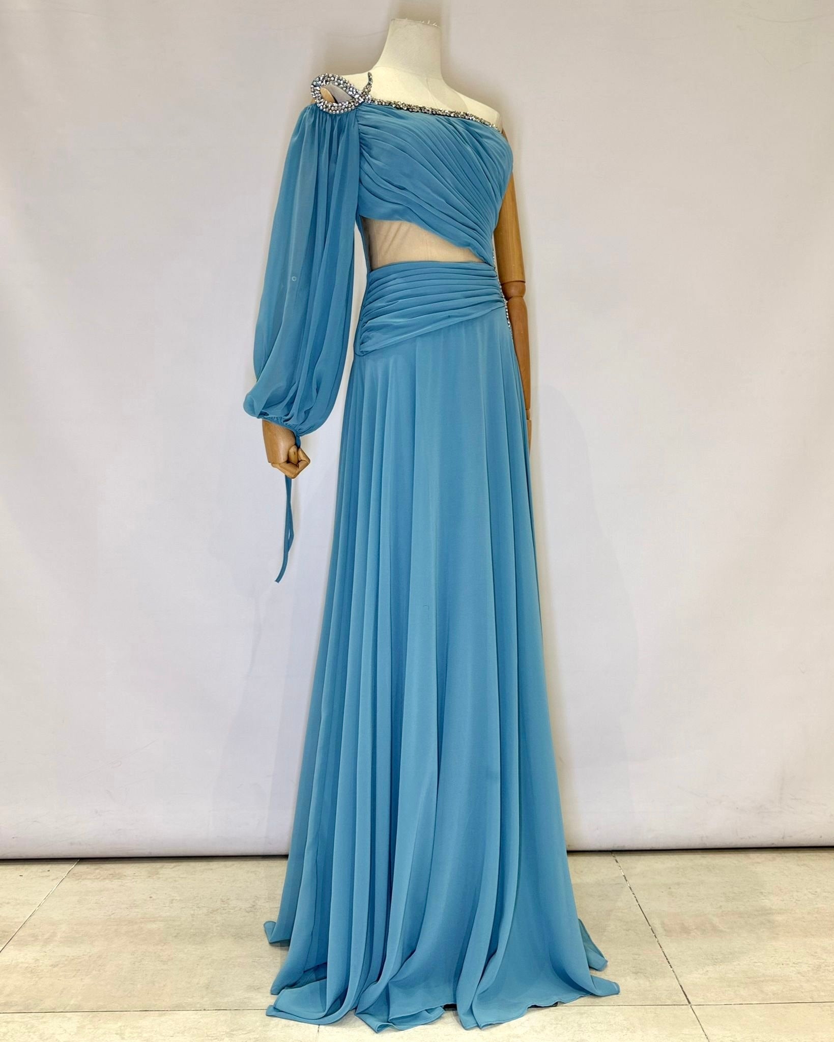 Vestido largo pedreria 19820-1