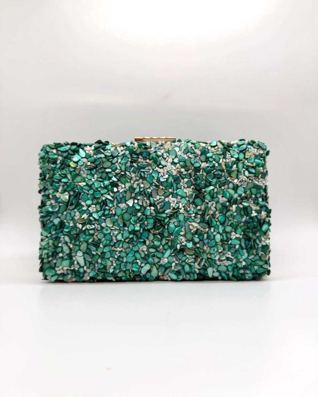 Clutch/bolsos piedras doble cara BR4066