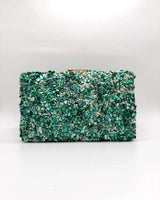 Clutch/bolsos piedras doble cara BR4066