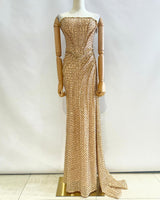 Vestido largo pedreria SLY8072