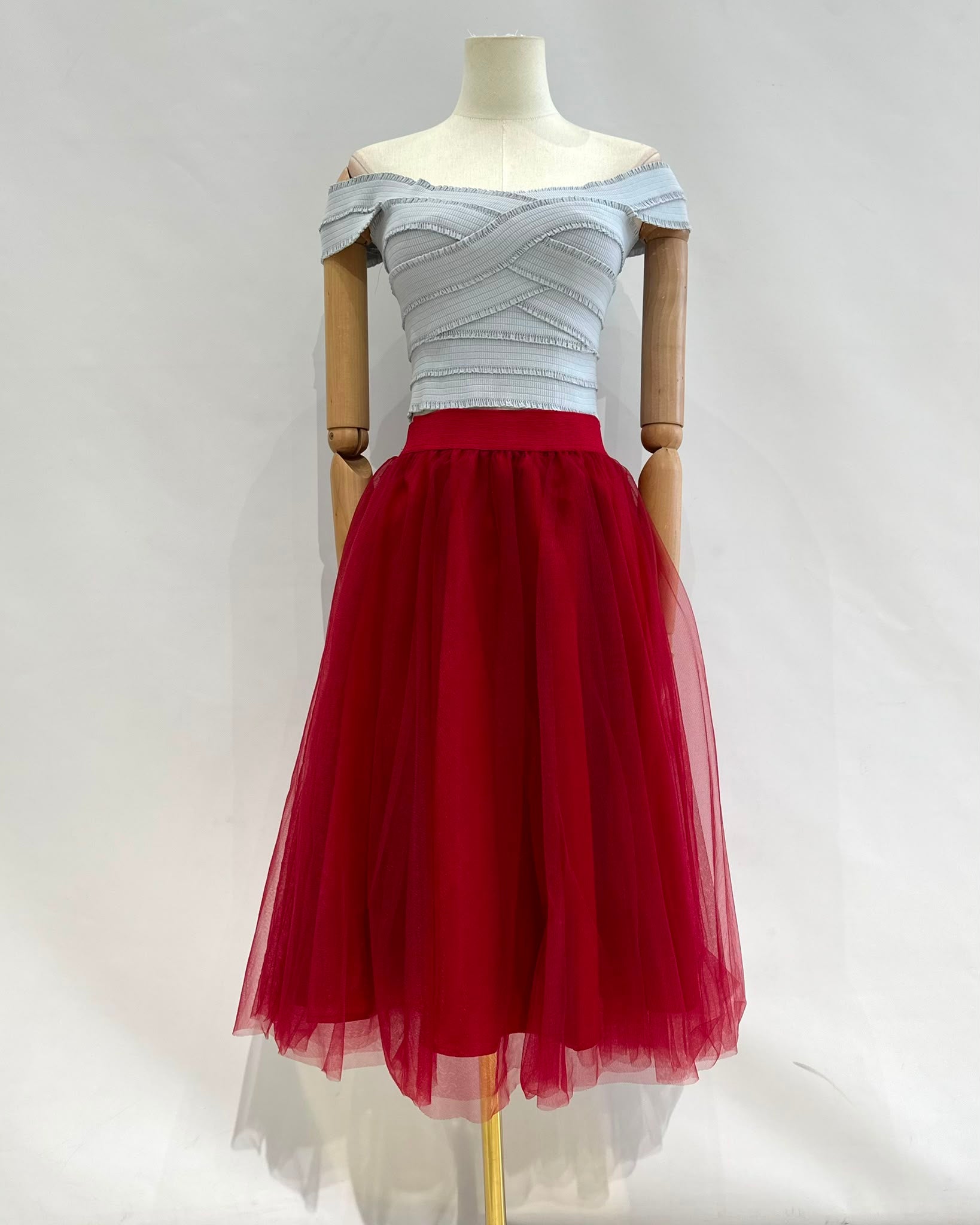 Falda de tul corto W9088