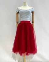Falda de tul corto W9088