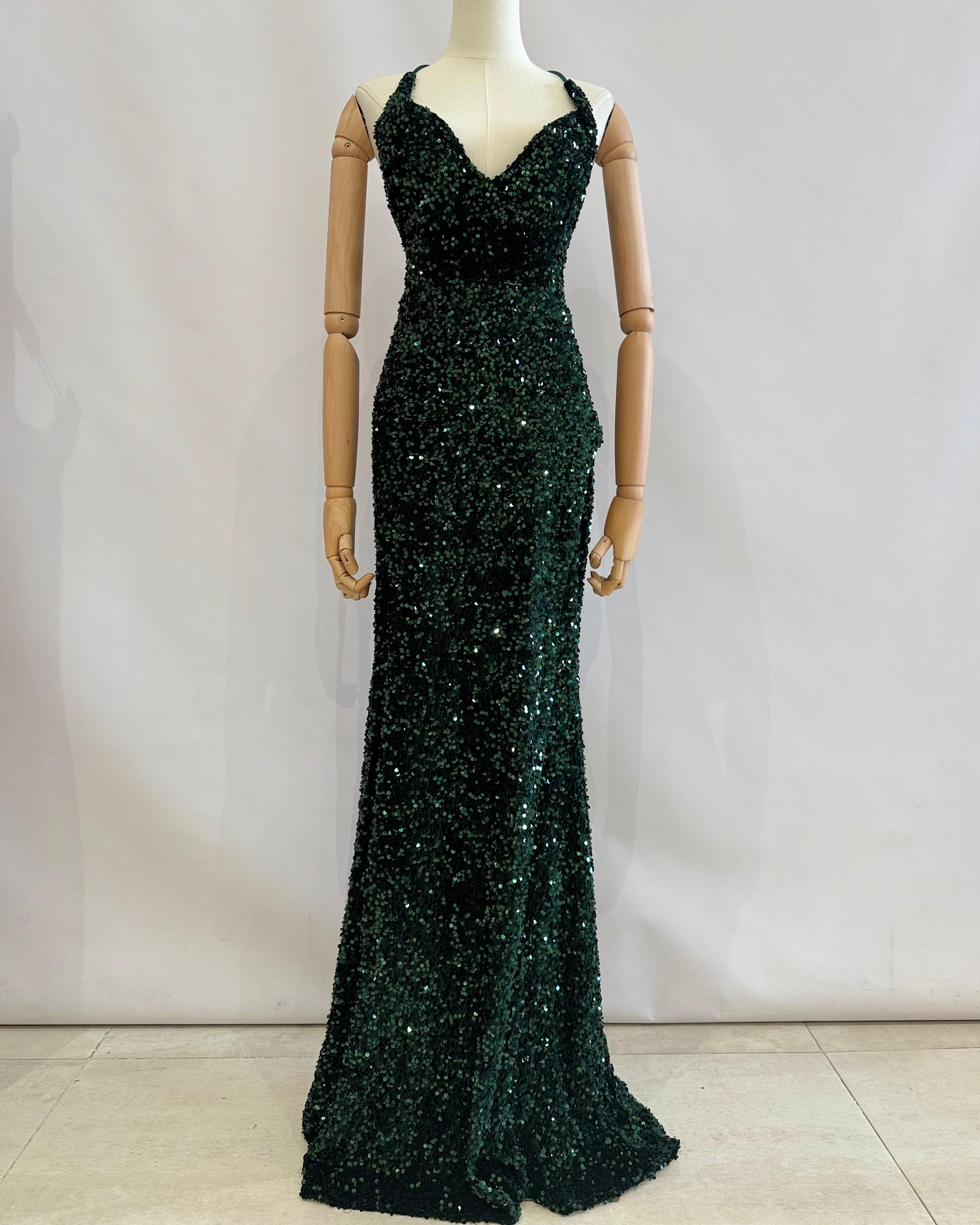 Vestido de lentejuelas H2113