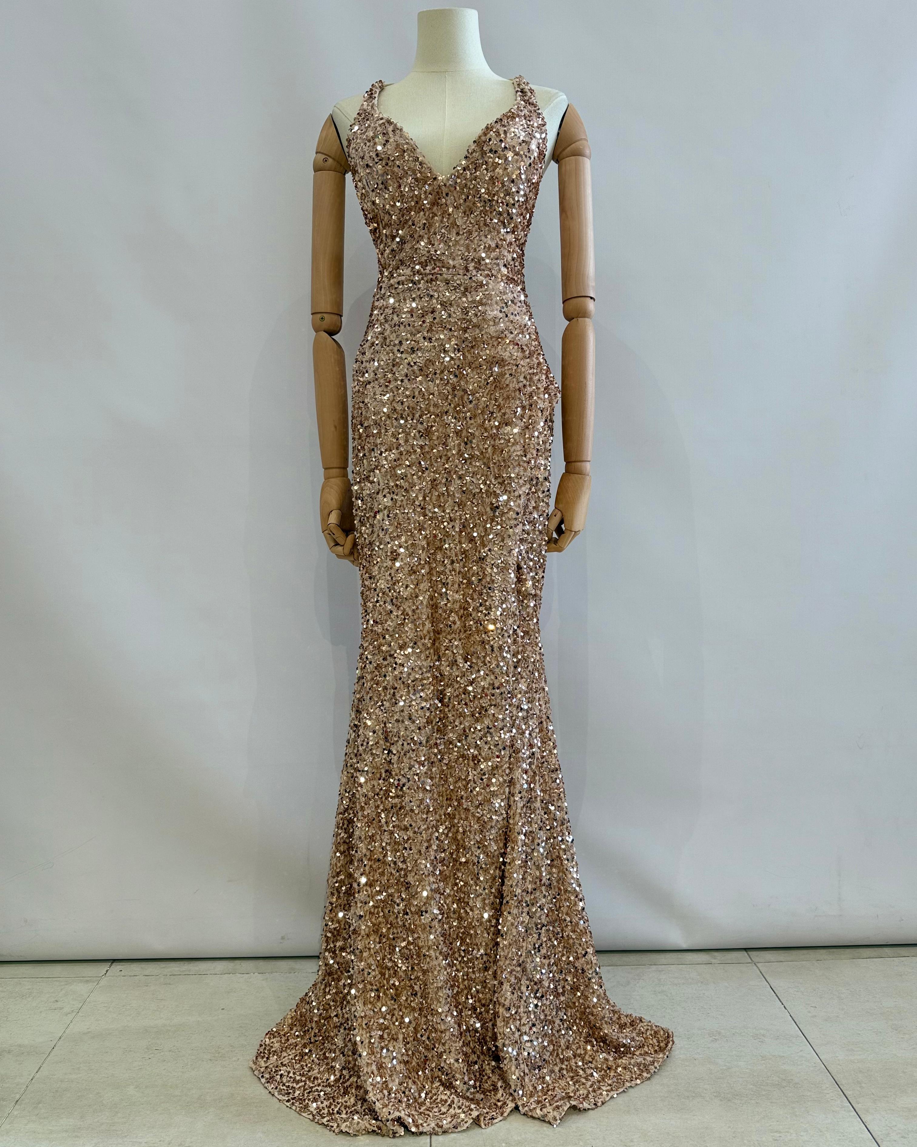 Vestido de lentejuelas H2113
