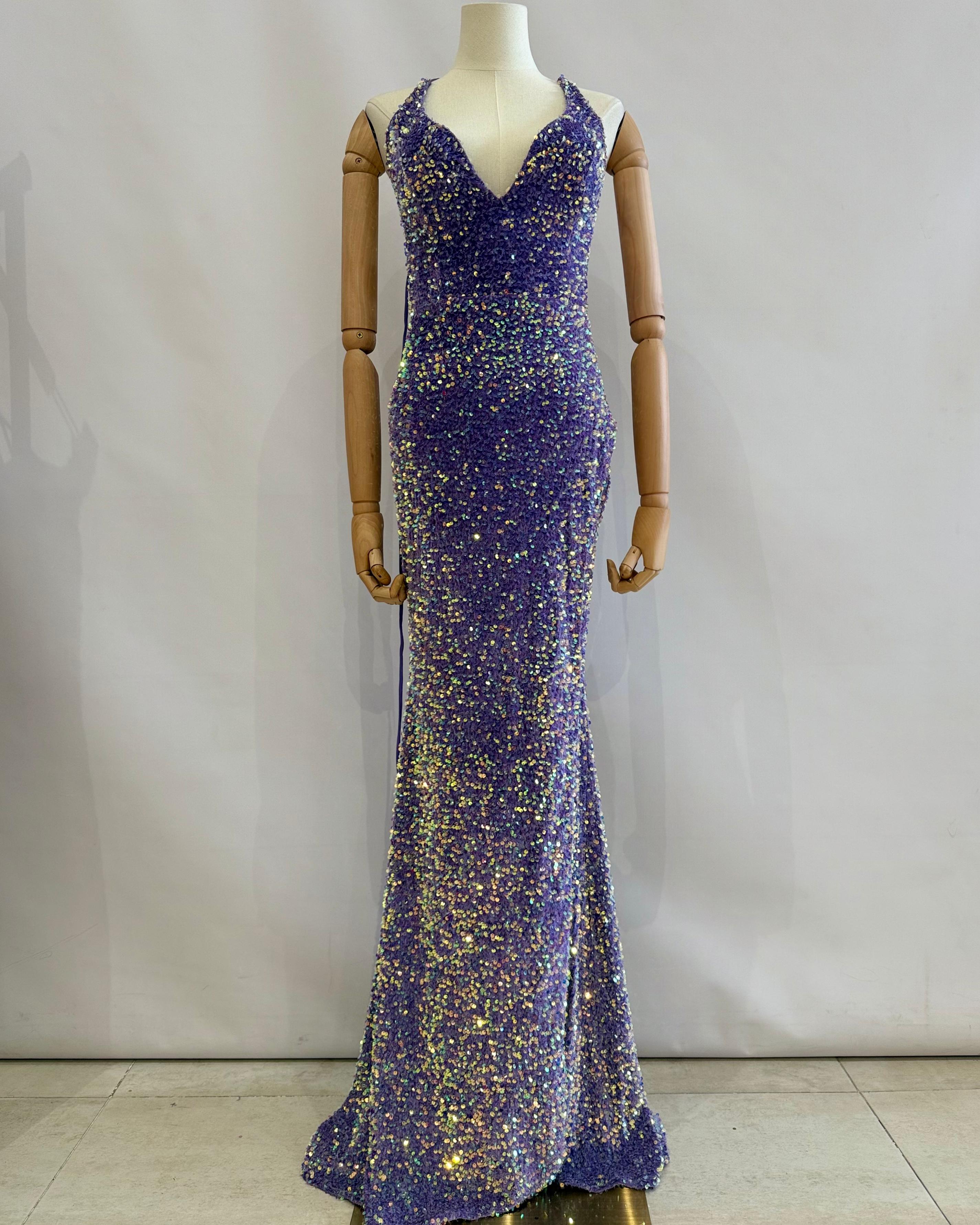Vestido de lentejuelas H2113