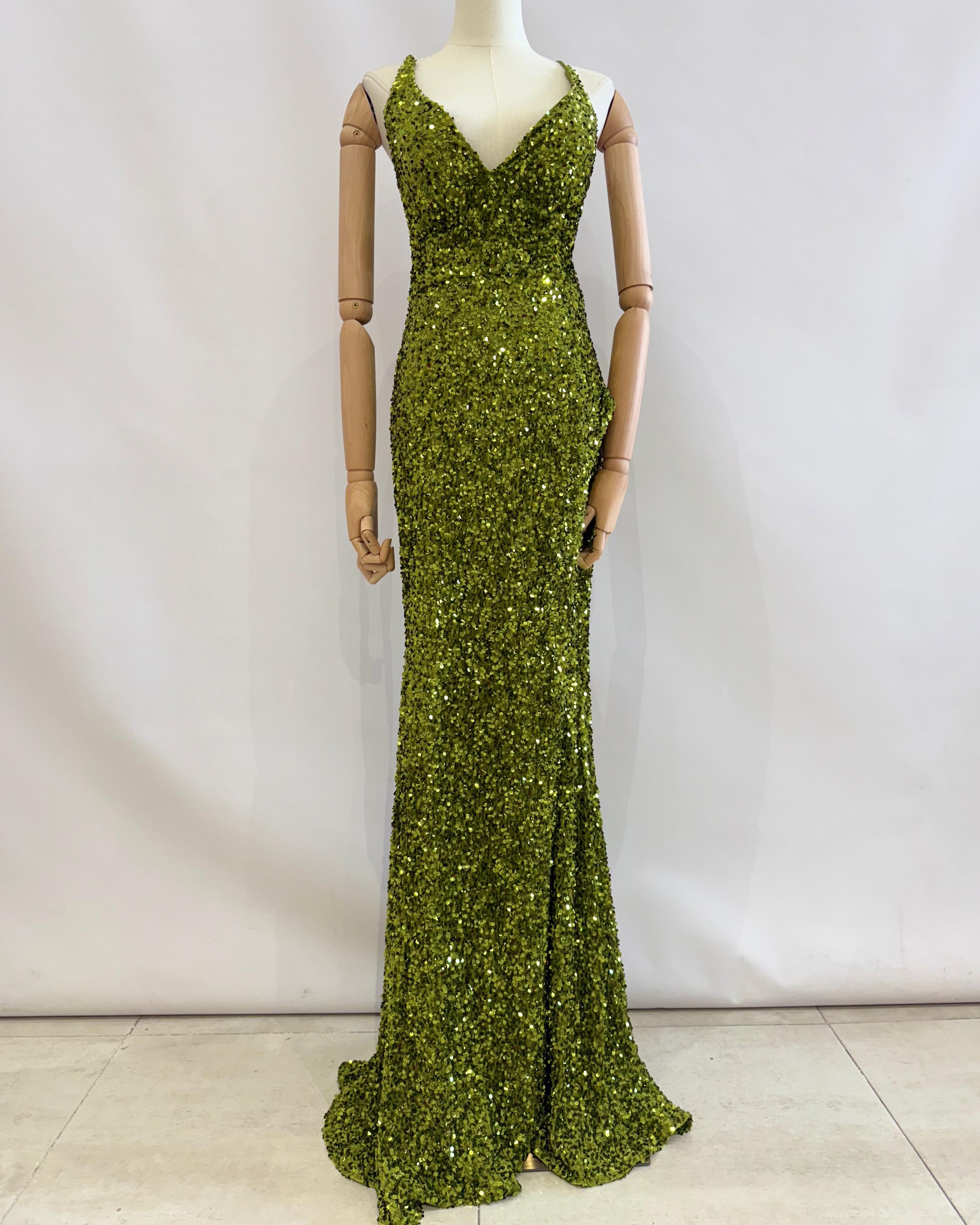 Vestido de lentejuelas H2113