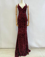 Vestido de lentejuelas H2113