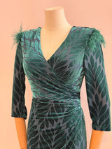 Vestido midi de terciopelo 22339-2