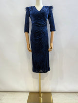 Vestido midi de terciopelo 22339-2