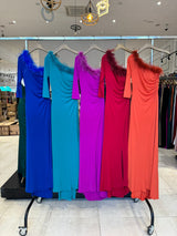 One Shoulder Long Dress 22355