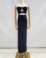 Vestido largo hebillas 43185