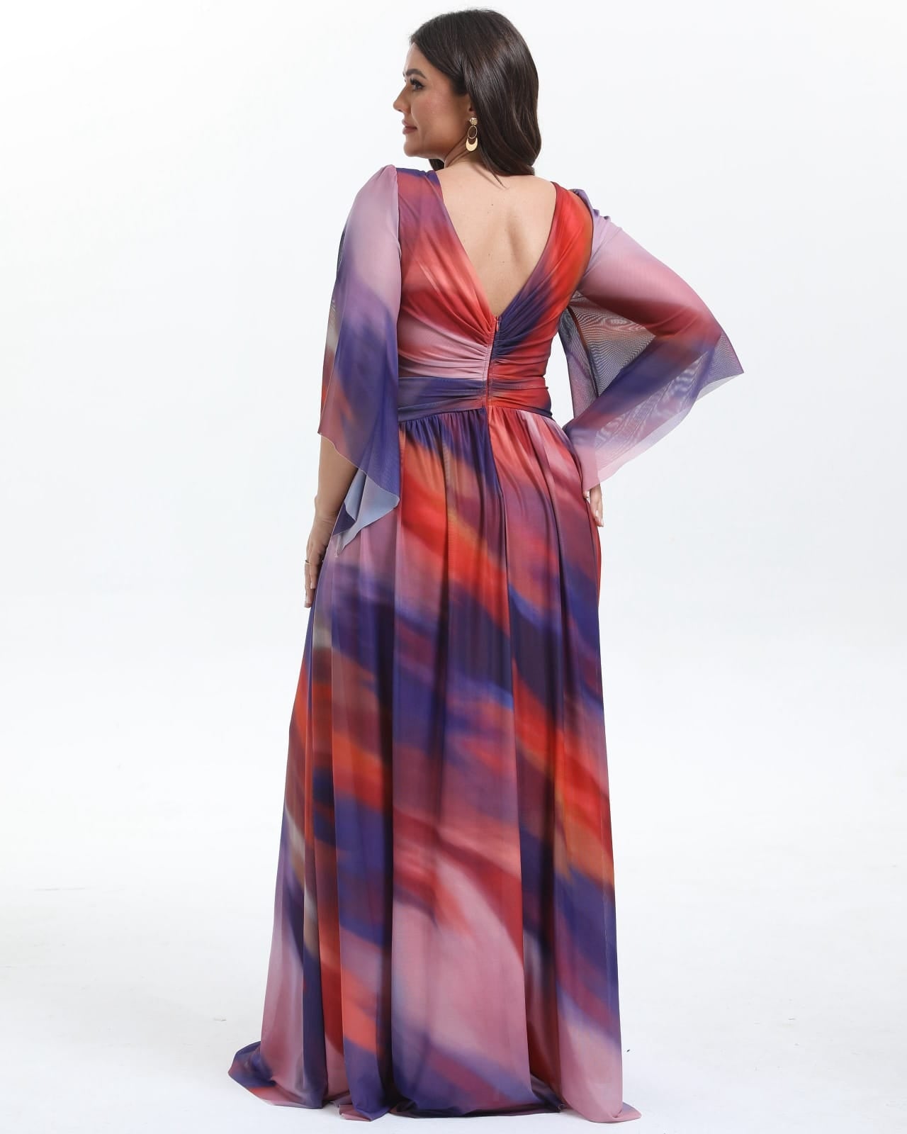 VESTIDO LARGO ESTAMPADO 2537-1 TG