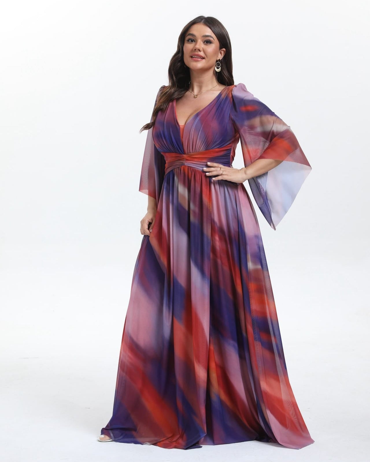 VESTIDO LARGO ESTAMPADO 2537-1 TG