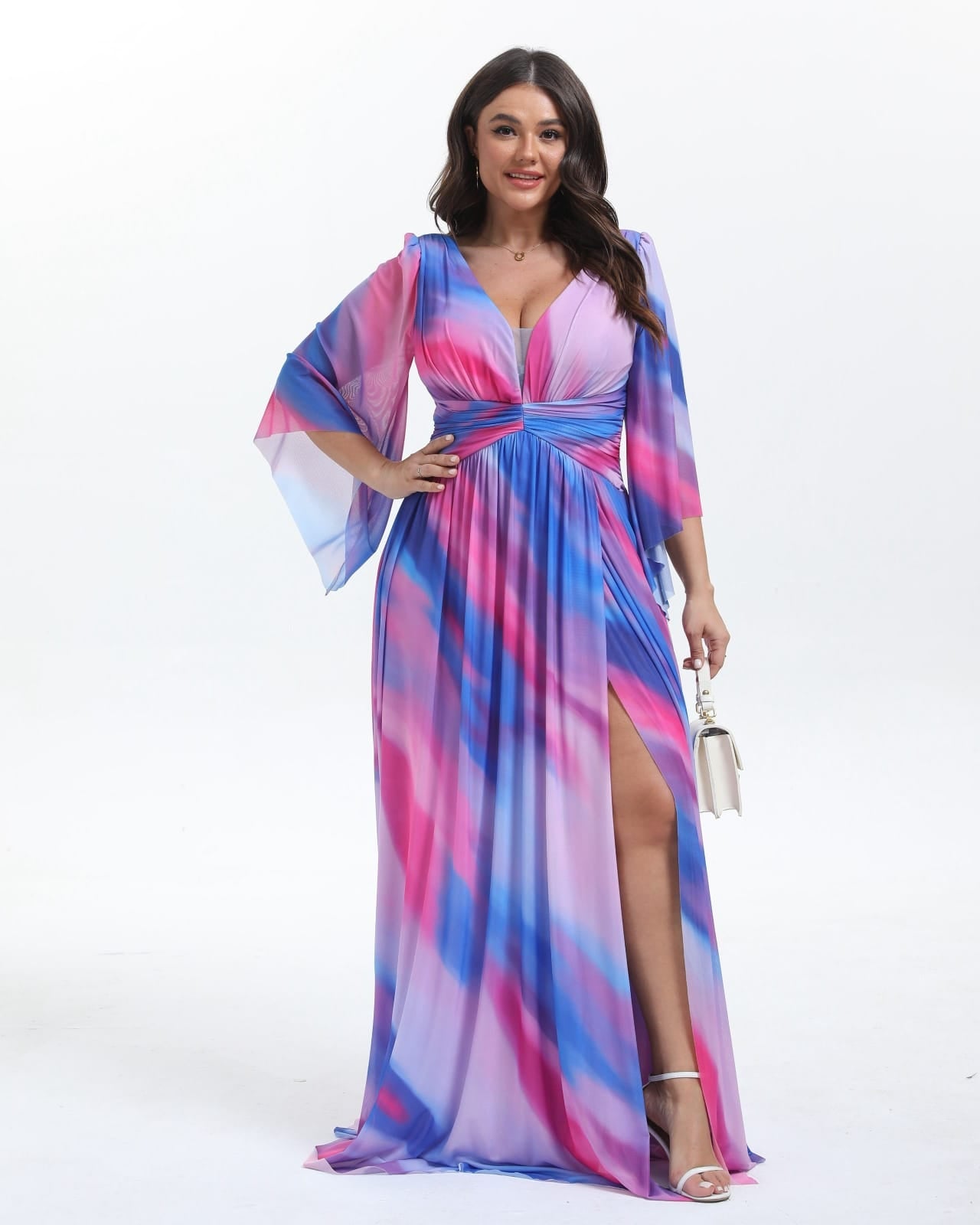 VESTIDO LARGO ESTAMPADO 2537-1 TG