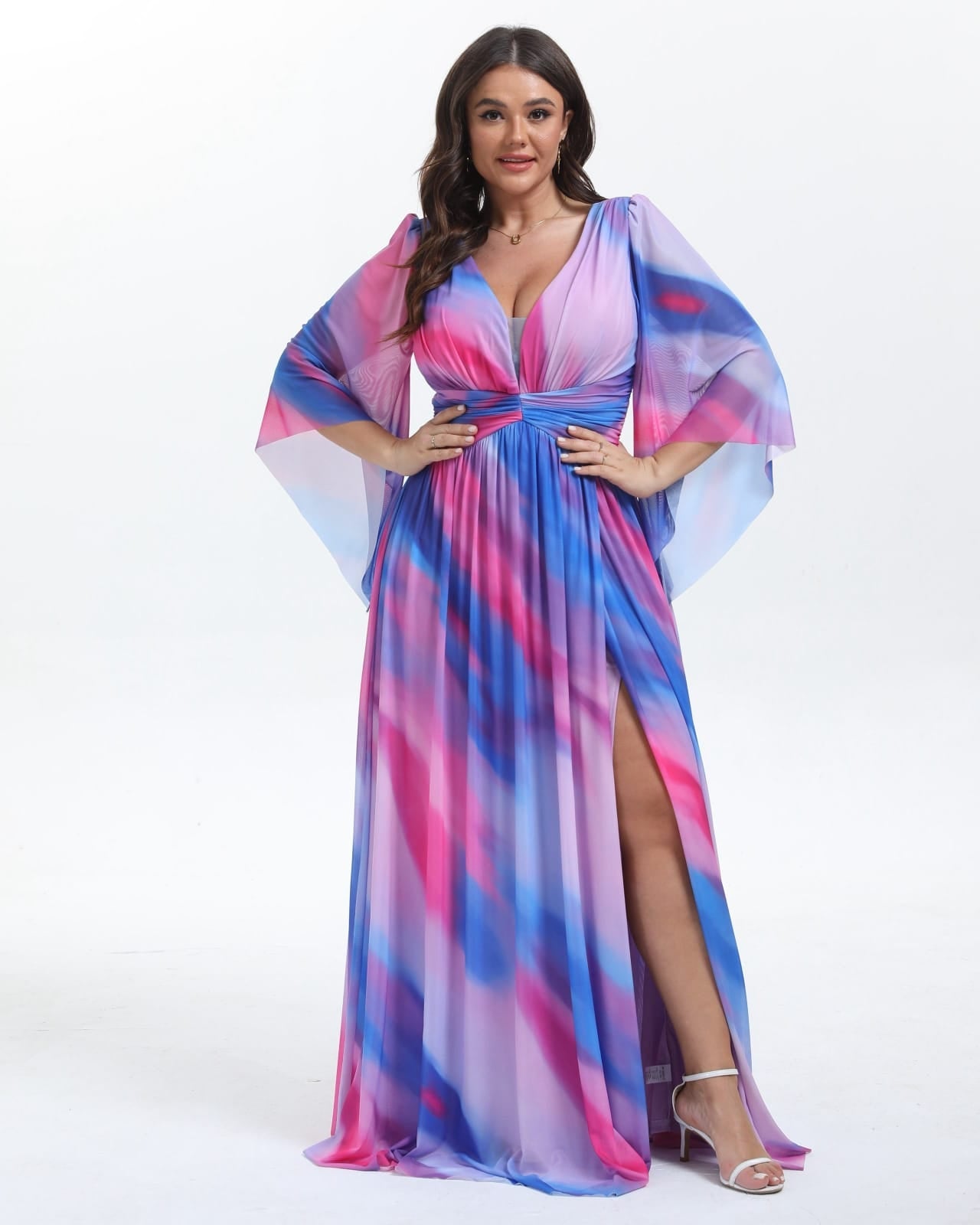 VESTIDO LARGO ESTAMPADO 2537-1 TG