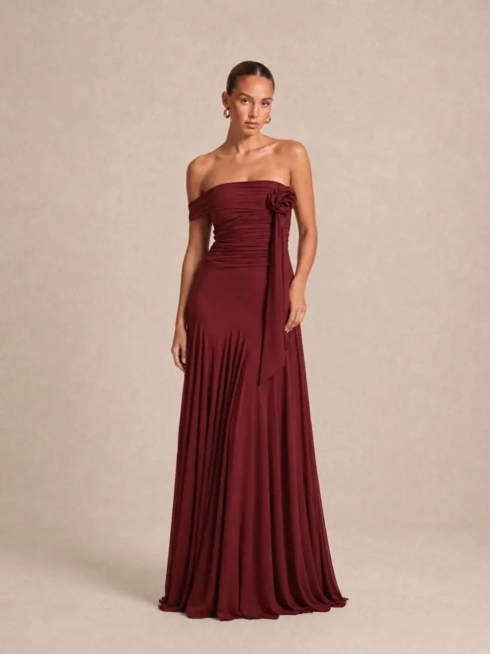 Vestido largo liso 2678-1