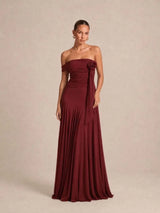 Vestido largo liso 2678-1