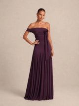 Vestido largo liso 2678-1