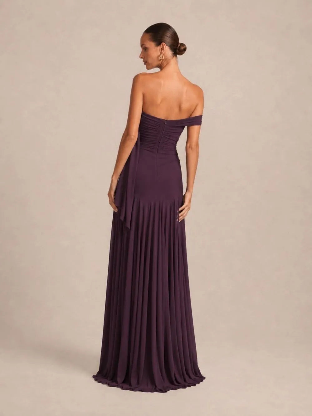 Vestido largo liso 2678-1