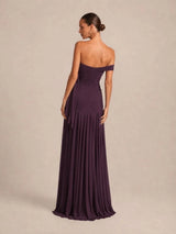 Vestido largo liso 2678-1