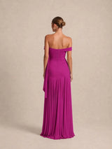 Vestido largo liso 2678-1