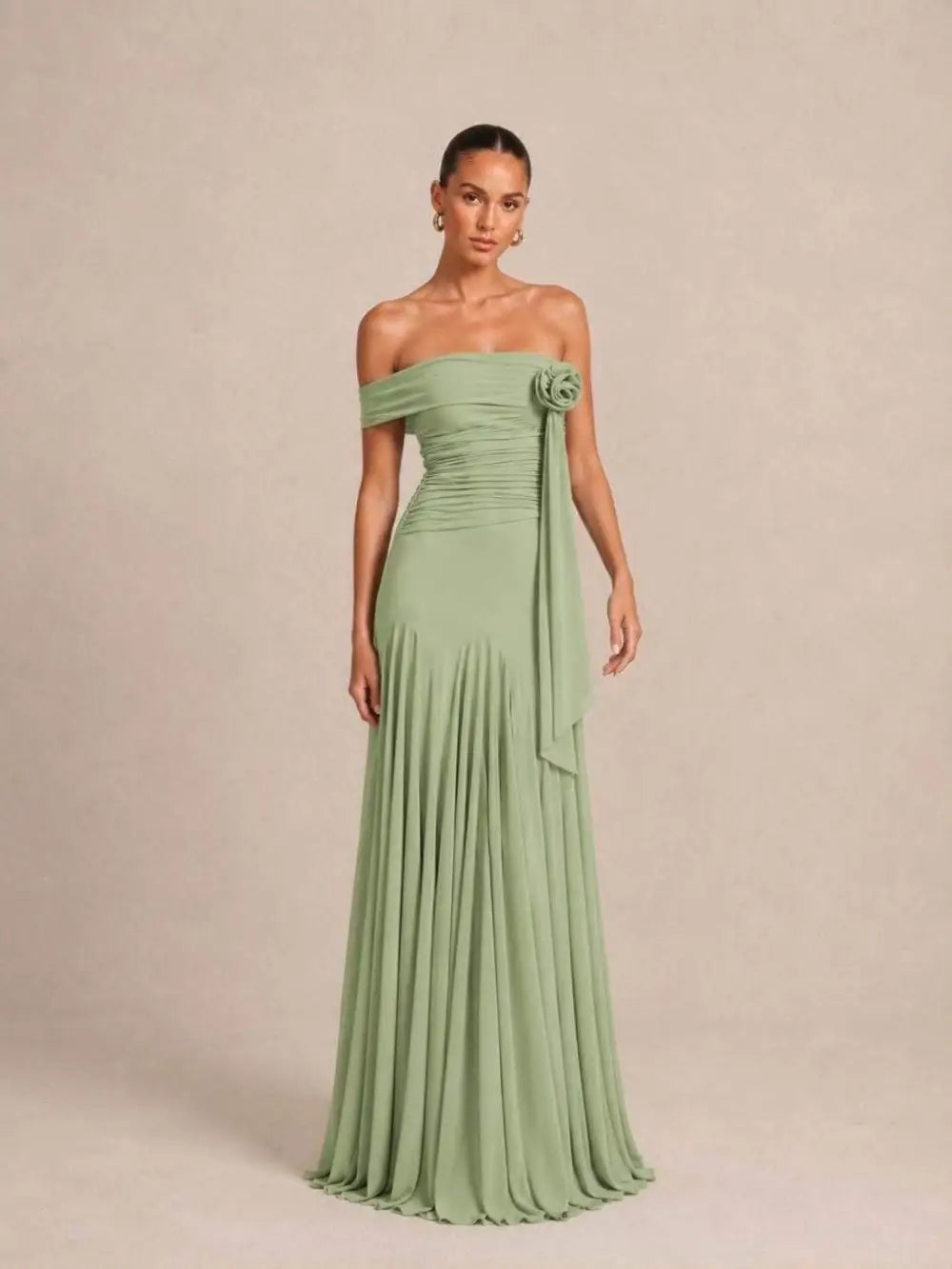 Vestido largo liso 2678-1