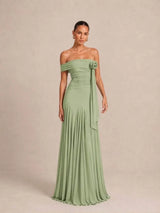 Vestido largo liso 2678-1